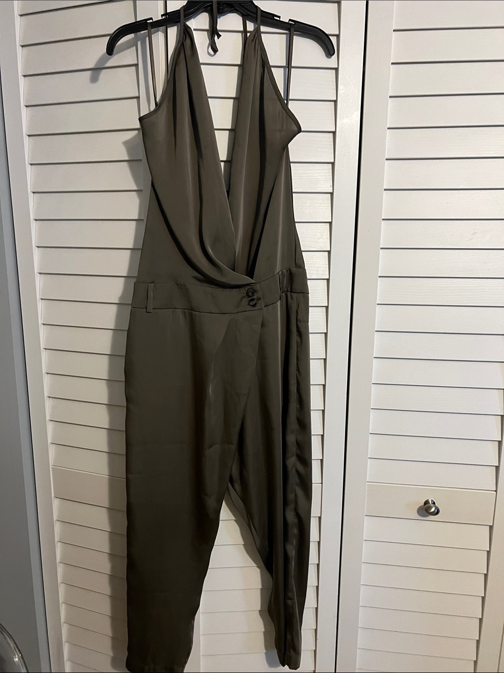 Draped Halter Jumpsuit